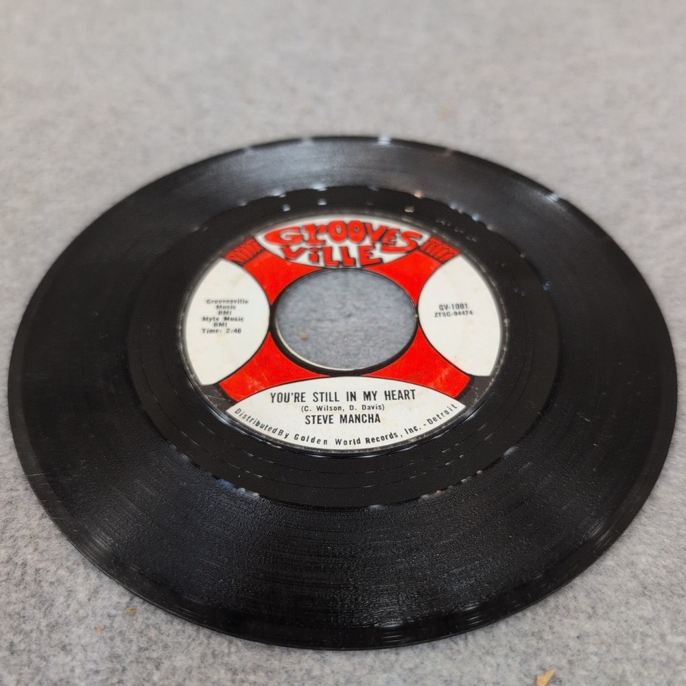 Steve Mancha You're Still In My Heart She's So Good Groovesville GV-1001 45 RPM - Picture 4 of 4